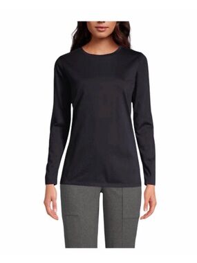 Lands’ End LS Cotton Crewneck